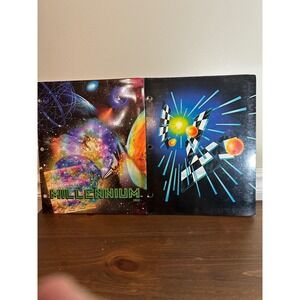 Vintage 2000 Millennium Space Folders Roaring Spring Y2K Retro School 2pk